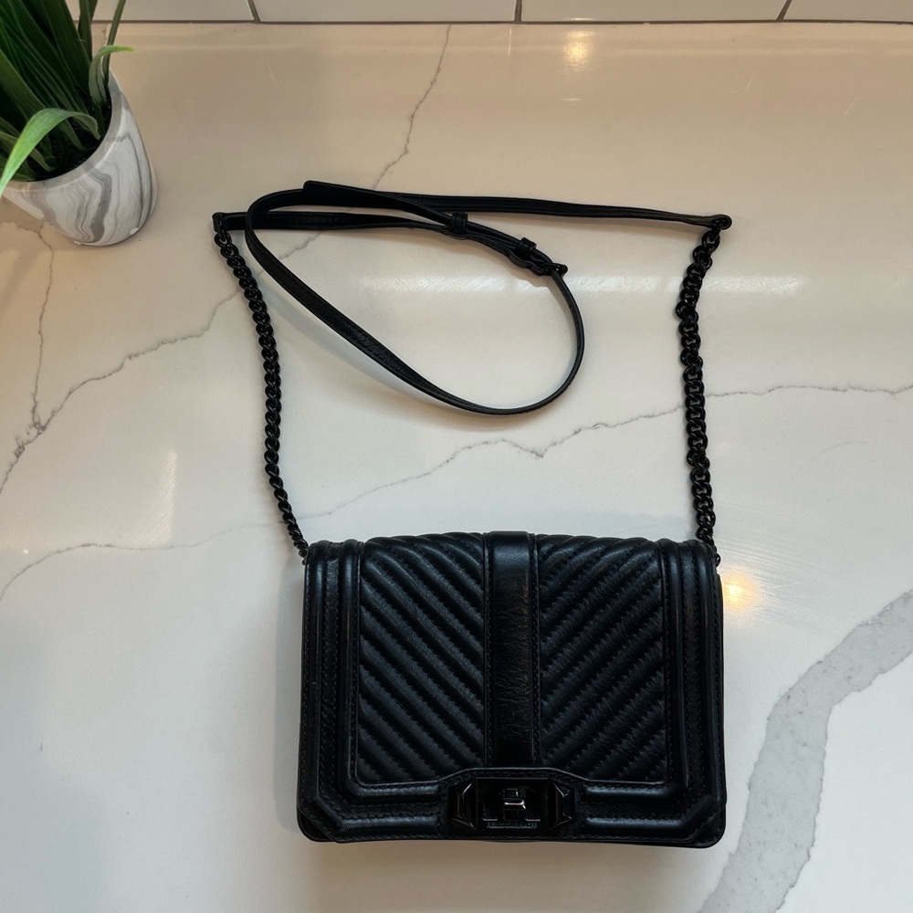 Rebecca Minkoff Small Love Leather Crossbody